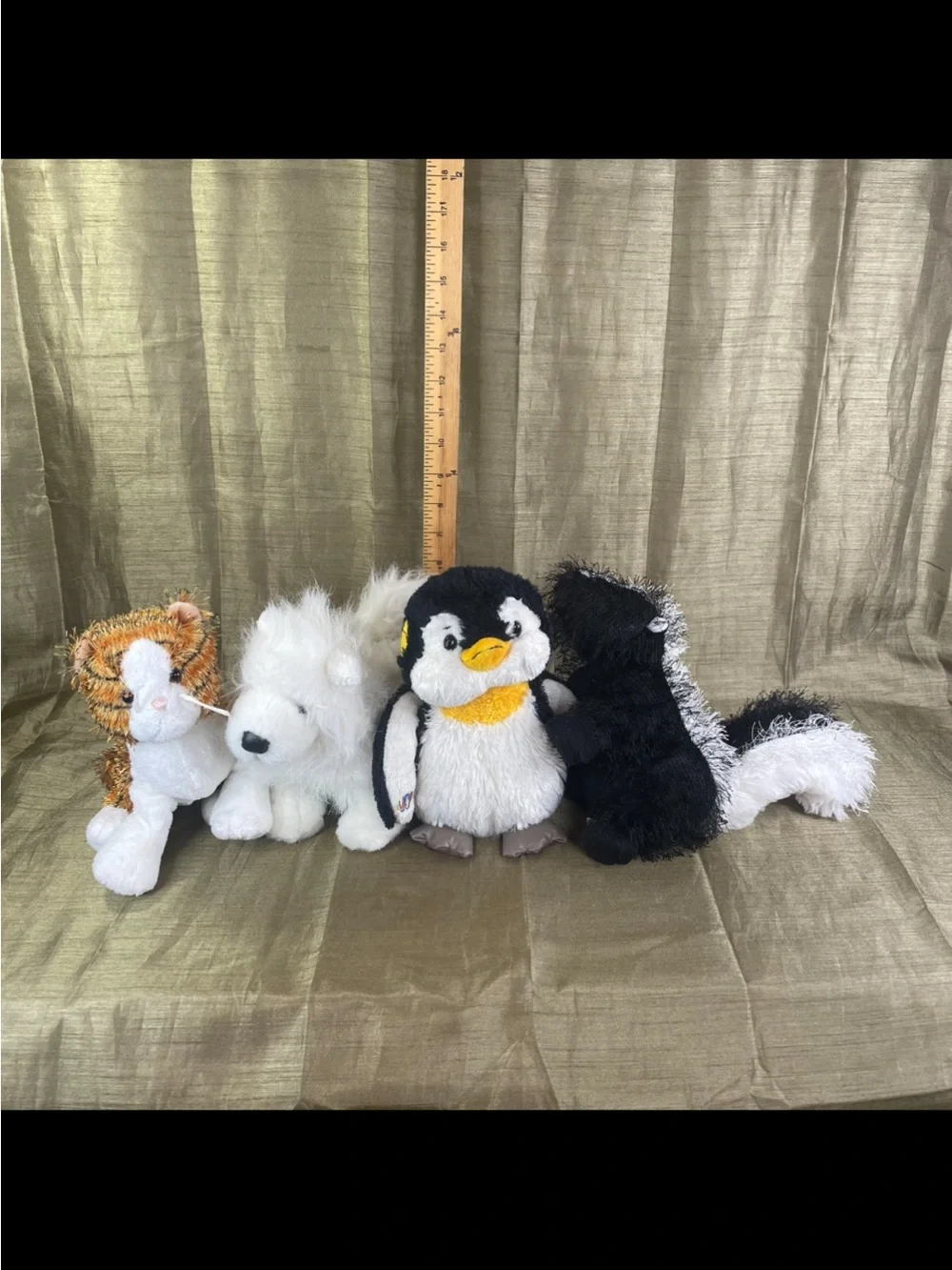 LOT of 4 Ganz Webkinz HM176 HM213 HM132 HM042 Plush Stuffed Animal NO CODE